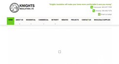 Desktop Screenshot of knightsinsulation.ca