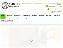Tablet Screenshot of knightsinsulation.ca